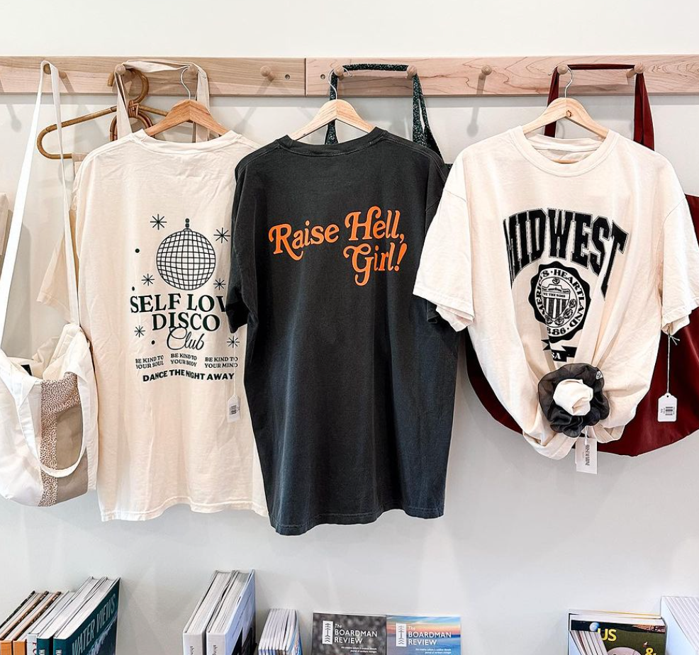 WE THE BABES - Raise Hell Girl Back Oversized Graphic Tee - Smoke