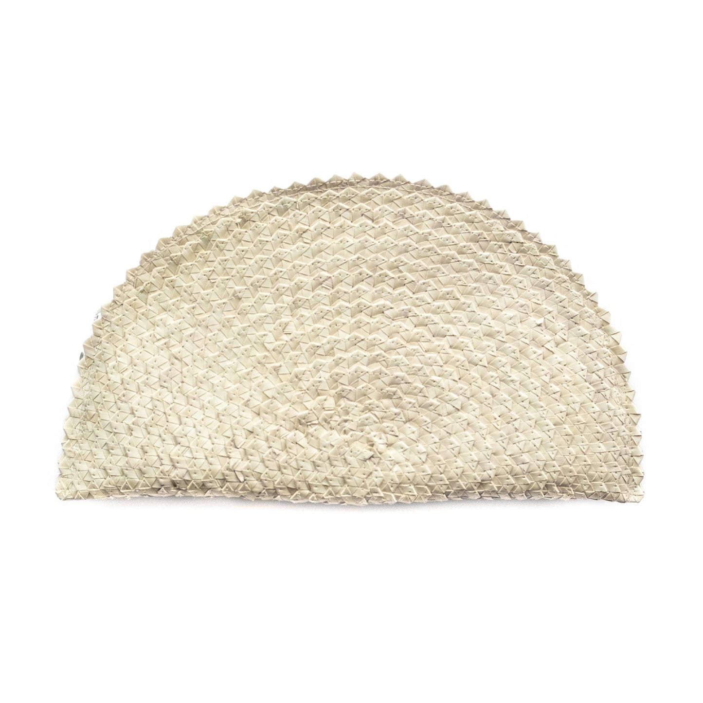 Half Moon Straw Clutch