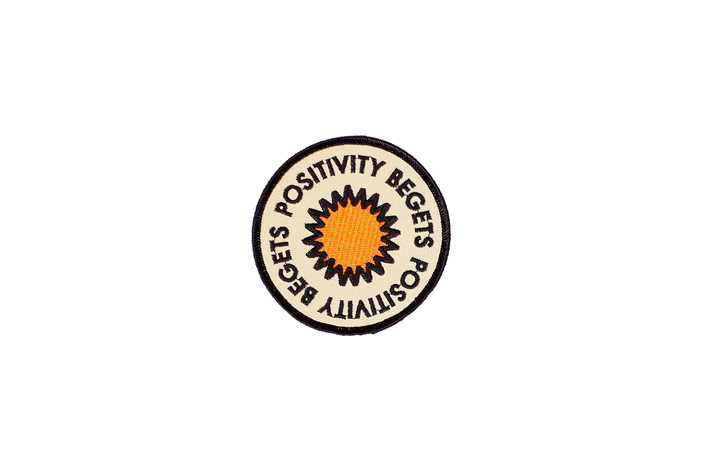 Positivity Embroidered Patch • Real Fun, Wow! x Oxford Pennant