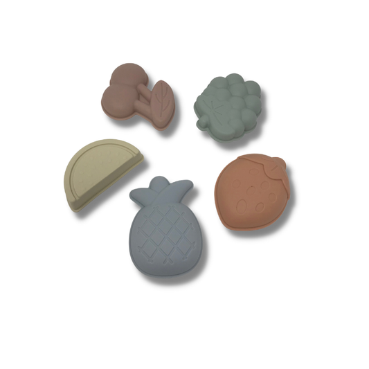 Silicone Beach Sand Mold Sets, Fruit
