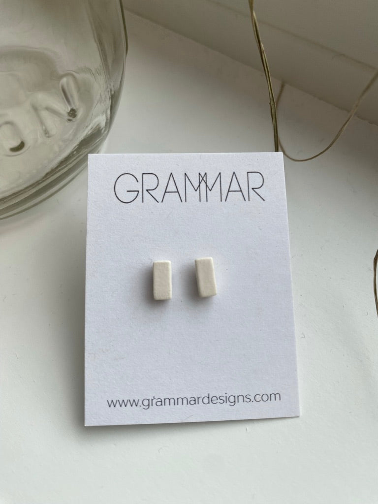 Post Earrings by GRAMMAR