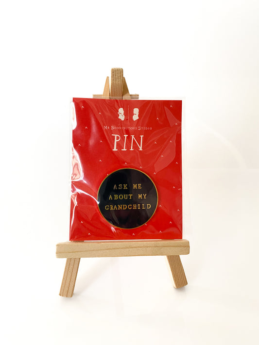 "Ask Me About My Grandchild" Pin