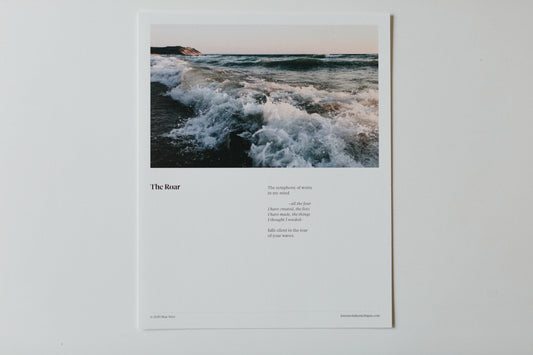 "The Roar" Poem Print by Mae Stier