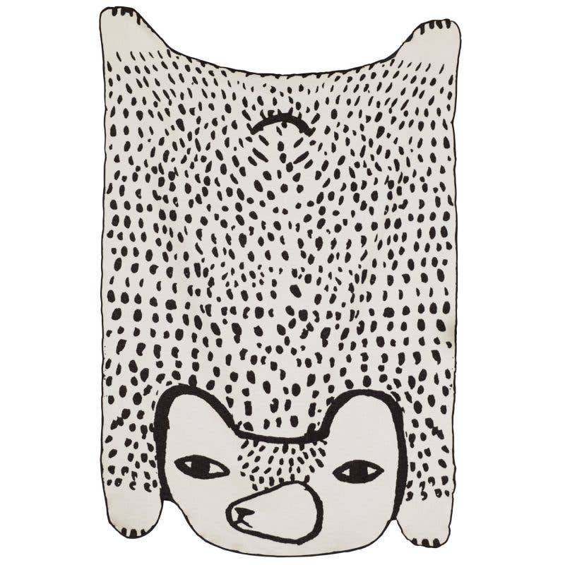 Bear Shaped Cotton Throw