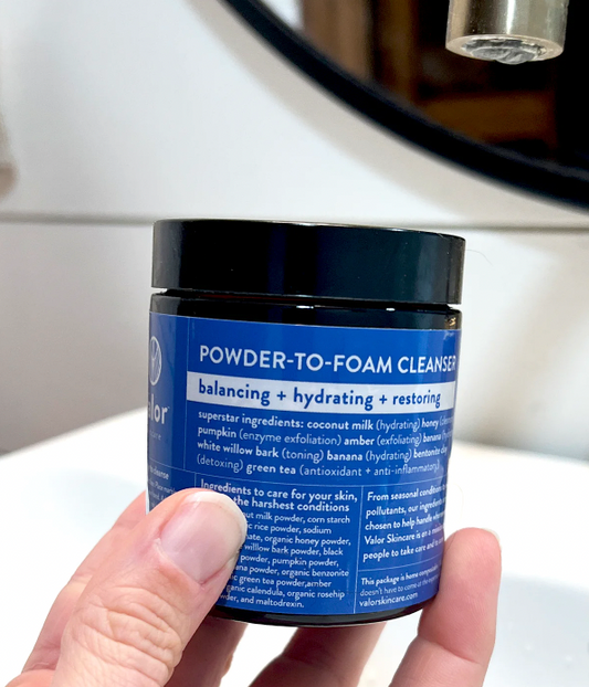Powder-to-Foam Cleanser