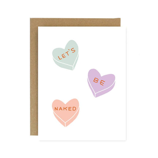 Let's Be Naked Hearts Card by Worthwhile Paper