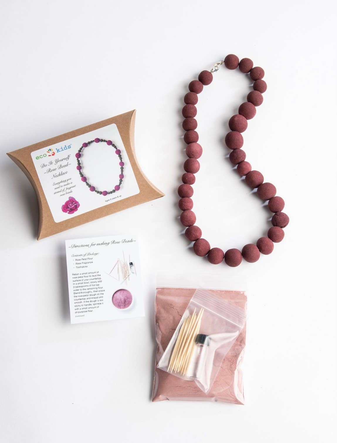 Do-It-Yourself Rose Bead Necklace Kit