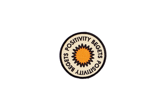 Positivity Embroidered Patch • Real Fun, Wow! x Oxford Pennant