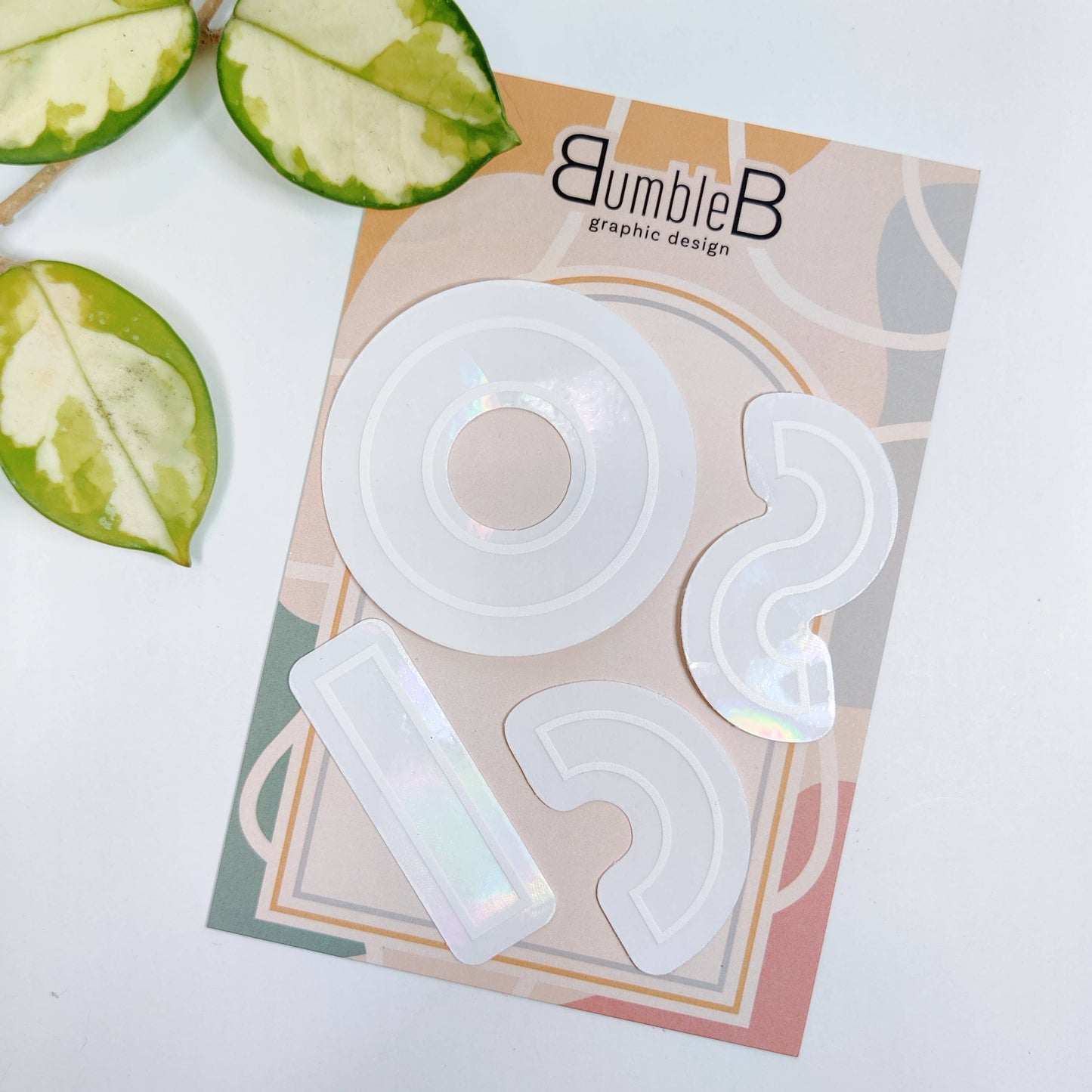 BumbleB Graphic Design - Confetti Suncatcher Sticker Pack