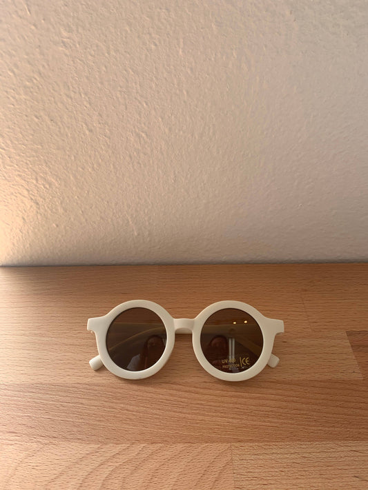 Polished Prints - Ivory Round Sunglasses for Toddler, UV400