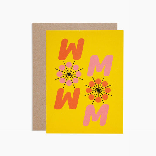 Wow Mom Greeting Card