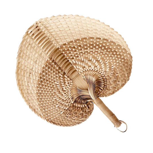 Woven Straw Hand Fan