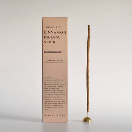 Cedar and Myrrh - [Burning Ritual] Cinnamon Incense Sticks